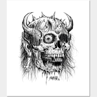 Demon Skull Posters and Art